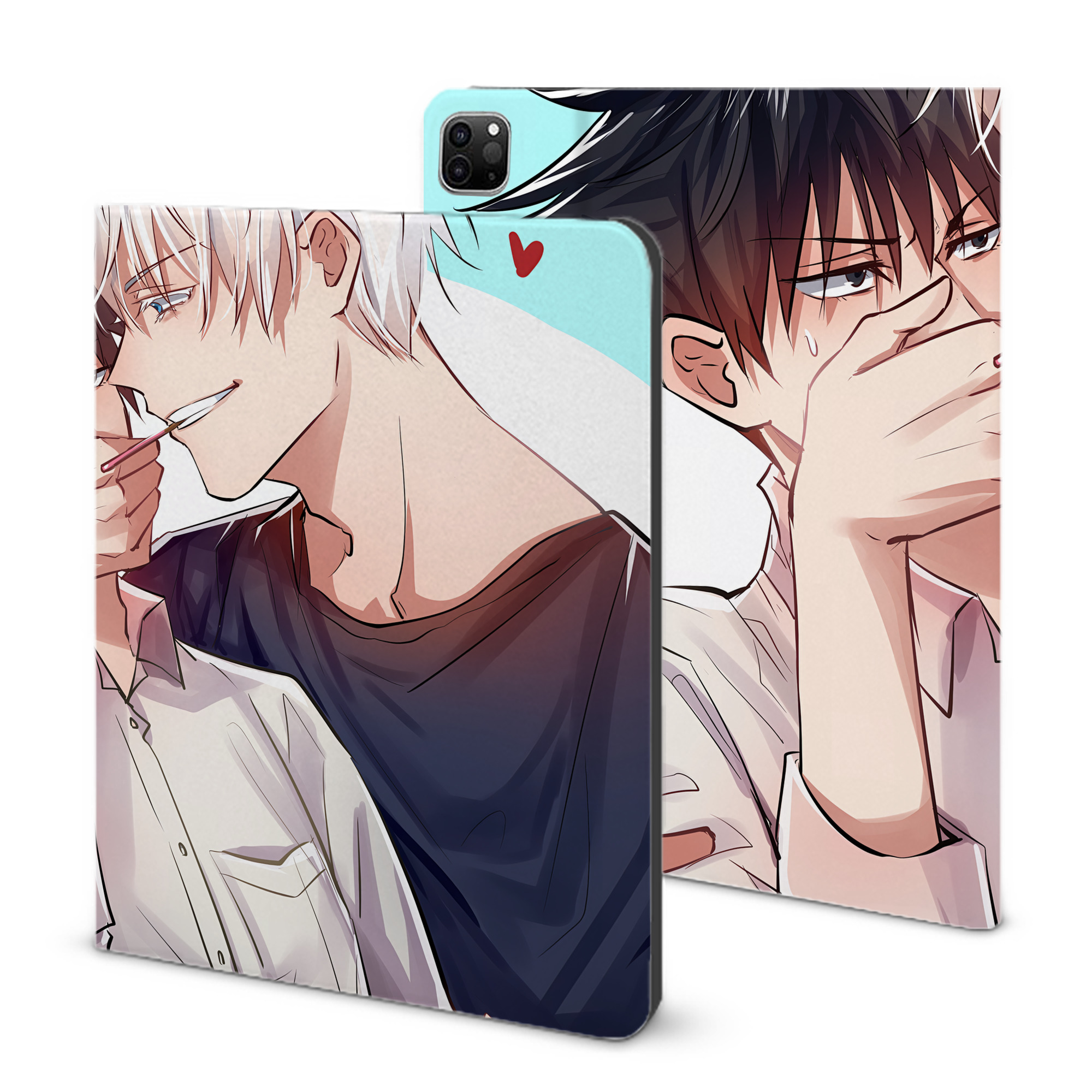 （画像用） 呪術廻戦 Jujutsu Kaisen IPad ケース ブック型 PUレザー TPU 耐衝撃 軽量 薄型 ペン収納なし 全面保護 IPad 各モデル対応